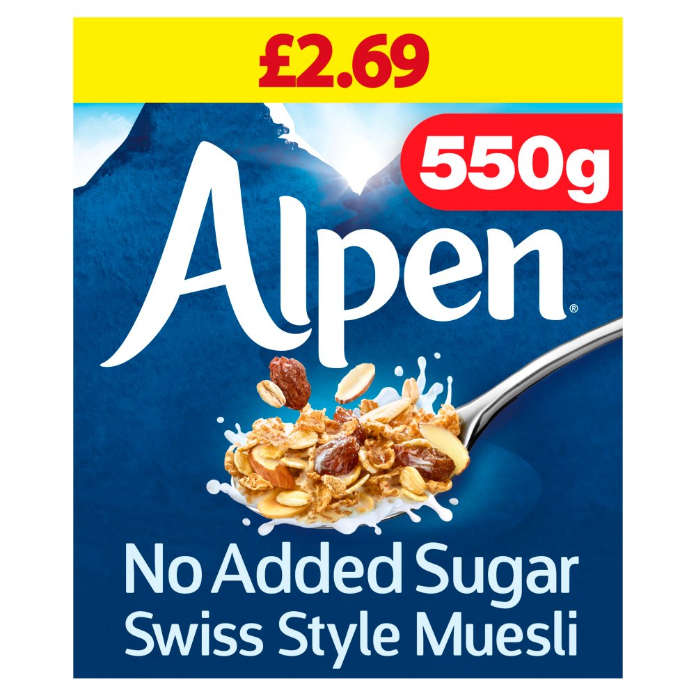 Alpen Muesli No Added Sugar 550g