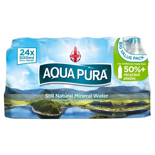 Aqua Pura Still Natural Mineral Water 24x500ml