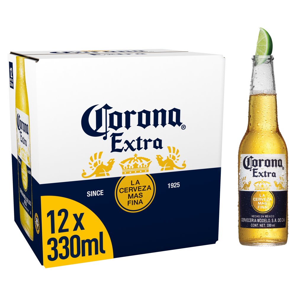 Corona Lager Beer Bottles 12 x 330ml