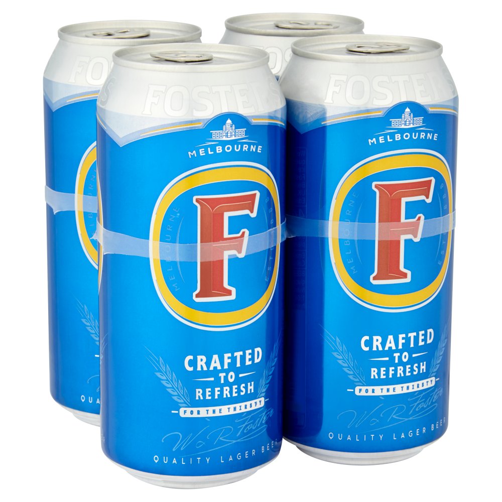 Foster's Lager Beer 4 x 440ml Cans