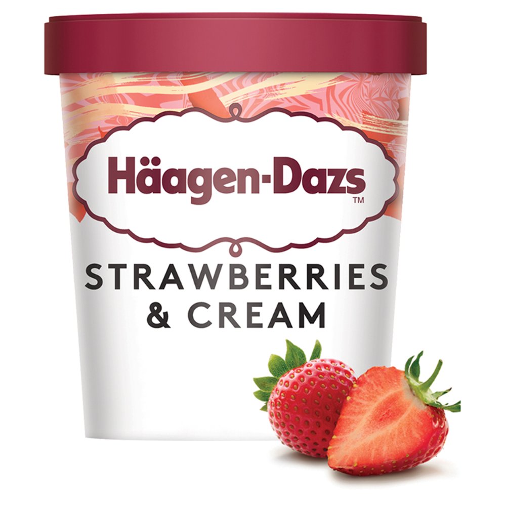 Haagen-Dazs Strawberries & Cream Ice Cream 460ml