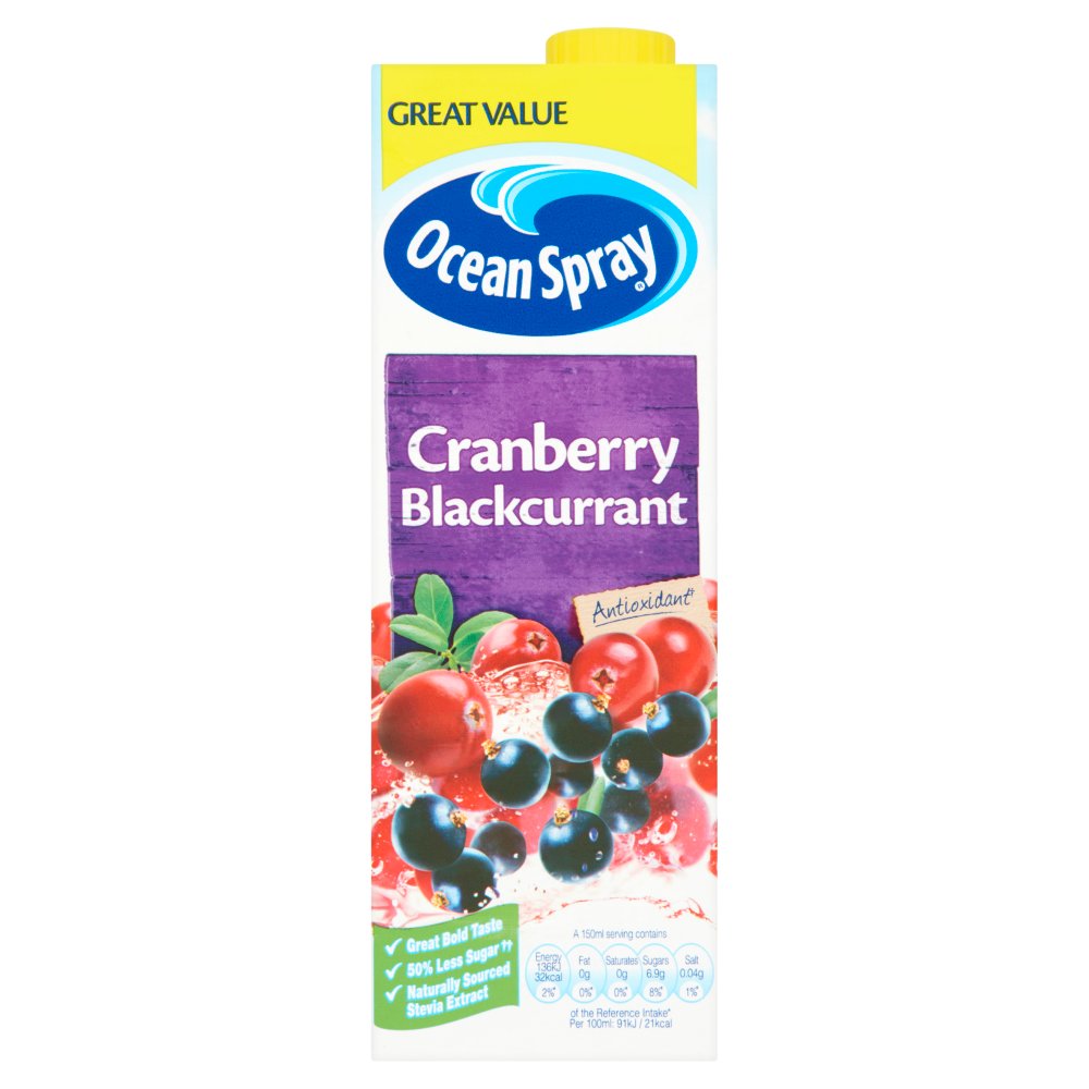 Ocean Spray Cranberry Blackcurrant 1L