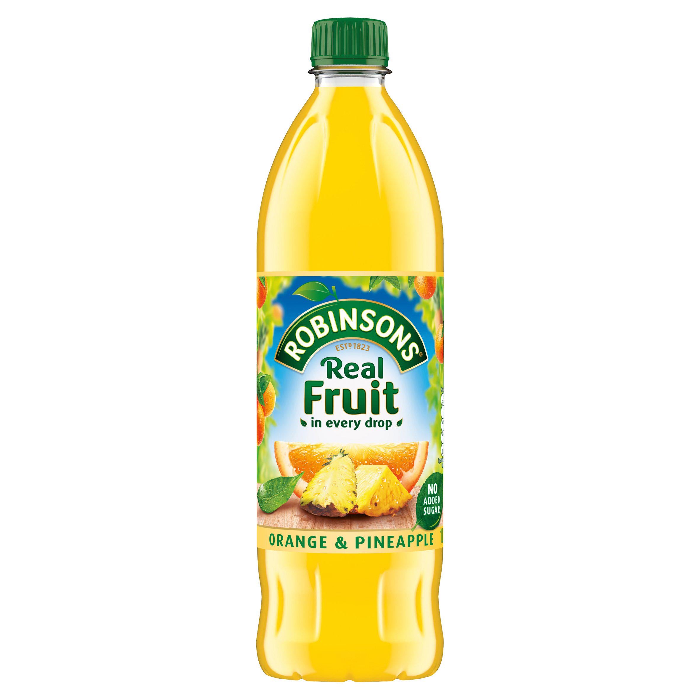 Robinsons Orange & Pineapple Squash No Added Sugar 1L