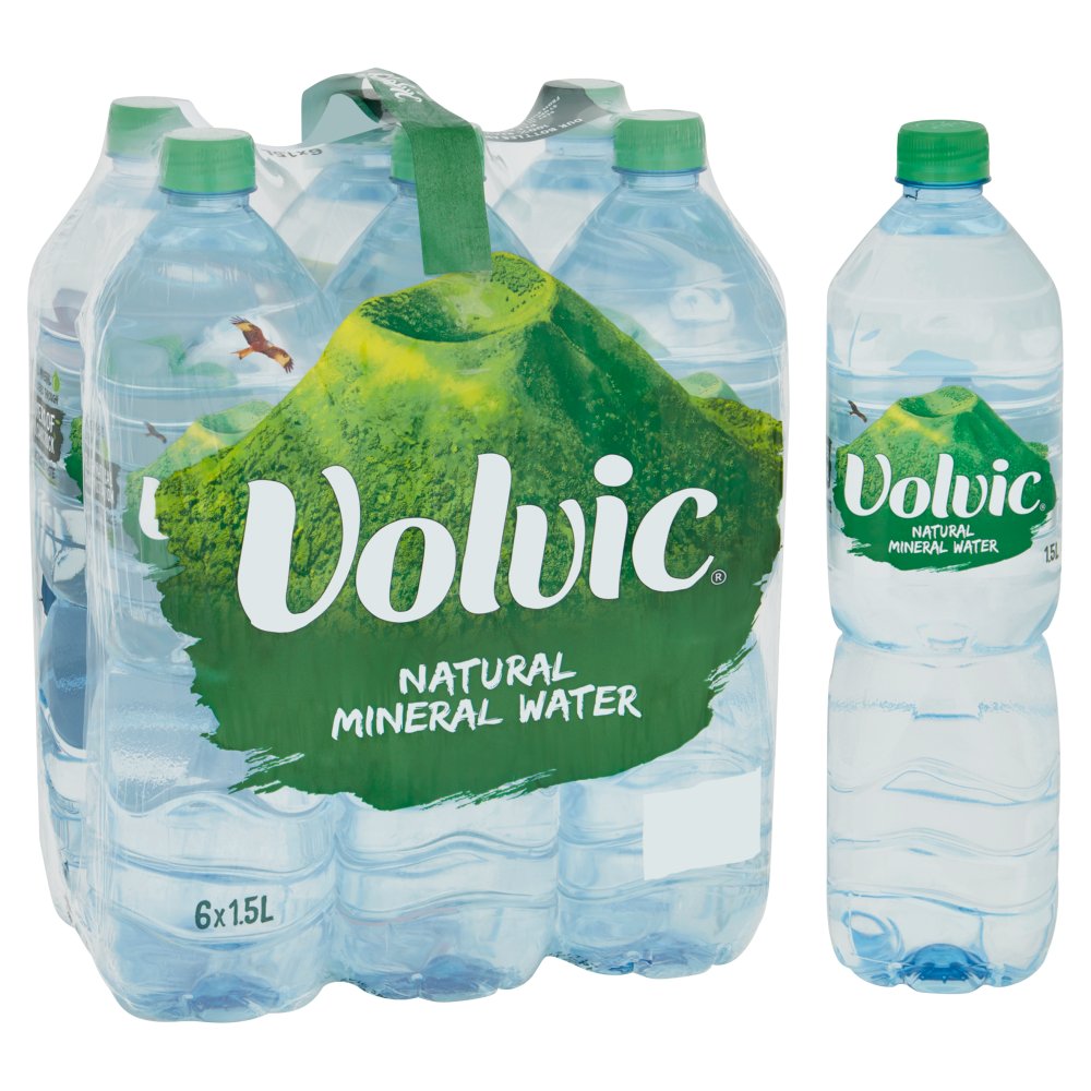 Volvic Natural Mineral Water 6 x 1.5L